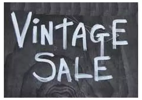 Antiques and vintage collectibles sale