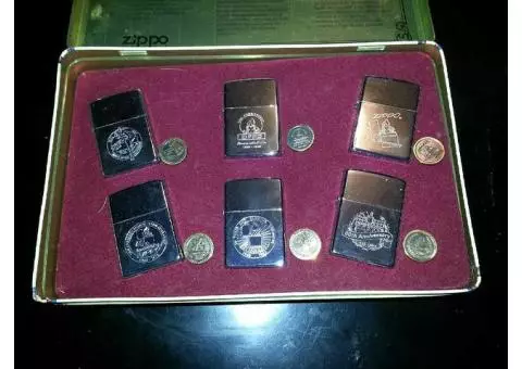 Zippo 60th anniversary set with pins